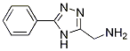 C-(5-phenyl-4h-[1,2,4]triazol-3-yl)-methylamine Structure,1221726-04-0Structure