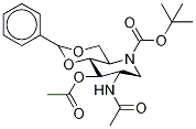 2-Acetamido-3-o-acetyl-4,6-o-benzylidene-n-(tert-butoxycarbonyl)-1,2,5-trideoxy-1,5-imino-d-glucitol Structure,1221795-92-1Structure