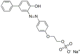 Sodium 2-[4-[(4-hydroxybiphenyl-3-yl)azo]phenoxy]ethyl sulphate Structure,12235-21-1Structure