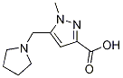 1-Methyl-5-pyrrolidin-1-ylmethyl-1h-pyrazole-3-carboxylic acid Structure,1223748-34-2Structure