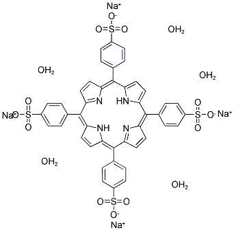 Tetrasodium meso-tetra(sulfonatophenyl)porphine dodecahydrate Structure,122451-08-5Structure