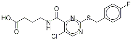 4-(5-Chloro-2-((4-fluorobenzyl)thio)pyrimidine-4-carboxamido)butanoic acid Structure,1225162-49-1Structure