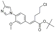 (E)-tert-butyl 5-chloro-2-(3-methoxy-4-(4-methyl-1h-imidazol-1-yl)benzylidene)pentanoate Structure,1225232-42-7Structure