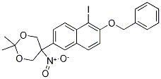 5-(6-Benzyloxy-5-iodo-naphthalen-2-yl)-2,2-dimethyl-5-nitro-1,3-dioxane Structure,1225349-42-7Structure