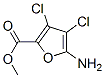 2-Furancarboxylicacid,5-amino-3,4-dichloro-,methylester(9ci) Structure,122587-23-9Structure