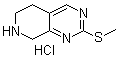 2-(Methylthio)-5,6,7,8-tetrahydropyrido[3,4-d]pyrimidine hydrochloride Structure,1226776-81-3Structure