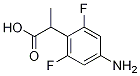 2-(4-Amino-2,6-difluorophenyl)propanoic acid Structure,1226776-88-0Structure