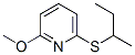 Pyridine, 2-methoxy-6-[(1-methylpropyl)thio]-(9ci) Structure,122734-03-6Structure