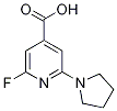 2-Fluoro-6-(pyrrolidin-1-yl)isonicotinic acid Structure,1228665-96-0Structure