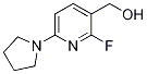 (2-Fluoro-6-(pyrrolidin-1-yl)pyridin-3-yl)methanol Structure,1228666-05-4Structure