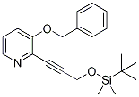 3-(Benzyloxy)-2-(3-((tert-butyldimethylsilyl)oxy)prop-1-yn-1-yl)pyridine Structure,1228666-14-5Structure