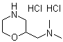 N,n-dimethyl-1-(morpholin-2-yl)methanaminedihydrochloride Structure,122894-40-0Structure