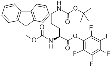 Fmoc-orn(boc)-opfp Structure,123180-69-8Structure