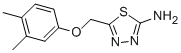 5-[(3,4-Dimethylphenoxy)methyl]-1,3,4-thiadiazol-2-amine Structure,123216-99-9Structure