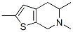 Thieno[2,3-c]pyridine, 4,5,6,7-tetrahydro-2,5,6-trimethyl- (9ci) Structure,123279-85-6Structure