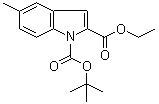 1-Tert-butyl 2-ethyl 5-methyl-1h-indole-1,2-dicarboxylate Structure,1233086-44-6Structure