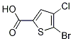 5-Bromo-4-chlorothiophene-2-carboxylicacid Structure,123418-69-9Structure