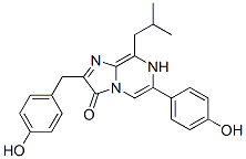 Imidazo[1,2-a]pyrazin-3(7h)-one, 6-(4-hydroxyphenyl)-2-[(4-hydroxyphenyl)methyl]-8-(2-methylpropyl)- Structure,123437-24-1Structure