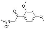 2-(2,4-Dimethoxy-phenyl)-2-oxo-ethyl-ammonium, chloride Structure,123464-63-1Structure