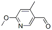 5-Formyl-2-methoxy-4-picoline Structure,123506-66-1Structure