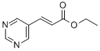 3-(5-Pyrimidinyl)-2-propenoic acid ethyl ester Structure,123530-61-0Structure