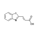 (2E)-3-(1,3-benzothiazol-2-yl)acrylic acid Structure,123530-67-6Structure