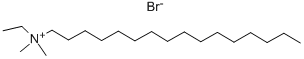 Ethyl(1-hexadecyl)dimethylammonium bromide Structure,124-03-8Structure