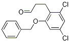 2,4-Dichloro-6-(phenylmethoxy)-benzenepropanal Structure,124082-53-7Structure