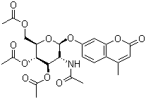 4-Methylumbelliferyl 2-acetamido-3,4,6-tri-o-acetyl-2-deoxy-β-d-glucopyranoside Structure,124167-45-9Structure