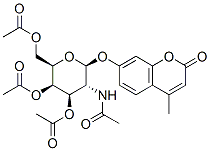 4-Methylumbelliferyl 2-acetamido-3,4,6-tri-o-acetyl-2-deoxy-β-d-galactopyranoside Structure,124167-46-0Structure