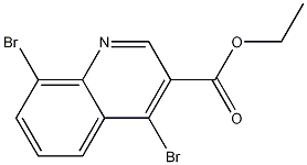 4,8-Dibromo-3-quinolinecarboxylic acid ethyl ester Structure,1242260-69-0Structure