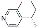 Pyridine, 3-methyl-4-(1-methylpropyl)-, (s)-(9ci) Structure,124300-56-7Structure