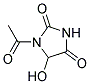 2,4-Imidazolidinedione, 1-acetyl-5-hydroxy-(9ci) Structure,124443-50-1Structure