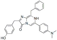 Imidazo[1,2-a]pyrazin-3(7h)-one, 6-[4-(dimethylamino)phenyl]-2-[(4-hydroxyphenyl)methyl]-8-(phenylmethyl)- Structure,124469-80-3Structure