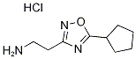 2-(5-Cyclopentyl-1,2,4-oxadiazol-3-yl)ethanamine Structure,1244803-69-7Structure