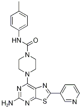 4-(5-Amino-2-(pyridin-3-yl)thiazolo[5,4-d]pyrimidin-7-yl)-n-p-tolylpiperazine-1-carboxamide Structure,1245319-54-3Structure