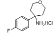 4-(4-Fluorophenyl)tetrahydro-2h-pyran-4-amine hydrochloride Structure,1245643-55-3Structure