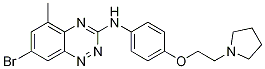 7-Bromo-5-methyl-n-(4-(2-(pyrrolidin-1-yl)ethoxy)phenyl)benzo[e][1,2,4]triazin-3-amine Structure,1245646-89-2Structure