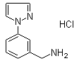 (3-(1H-pyrazol-1-yl)phenyl)methanamine hydrochloride Structure,1245649-13-1Structure