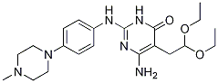 6-Amino-5-(2,2-diethoxyethyl)-2-((4-(4-methylpiperazin-1-yl)phenyl)amino)pyrimidin-4(3h)-one Structure,1245649-22-2Structure