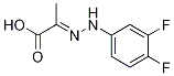 2-(2-(3,4-Difluorophenyl)hydrazono)propanoic acid Structure,1245652-55-4Structure