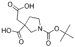 1-(Tert-butoxycarbonyl)-3-(carboxymethyl)pyrrolidine-3-carboxylic acid Structure,1245807-92-4Structure