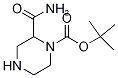 Tert-butyl 2-carbamoylpiperazine-1-carboxylate Structure,1246030-06-7Structure