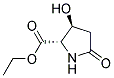 L-proline, 3-hydroxy-5-oxo-, ethyl ester, trans-(9ci) Structure,124618-51-5Structure