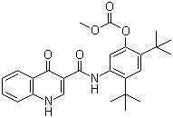 2,4-Di-tert-butyl-5-(4-oxo-1,4-dihydroquinoline-3-carboxamido)phenyl methyl carbonate Structure,1246213-45-5Structure