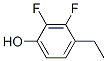 Phenol, 4-ethyl-2,3-difluoro- Structure,124728-38-7Structure