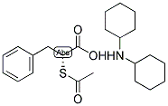 2(R)-acetylthio-benzenePropanoic acid n-cyclohexylcyclohexanamine Structure,124735-40-6Structure