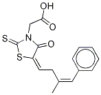 (Z,z)-5-(2-methyl-3-phenyl-propenylidene)-4-oxo-2-thioxo-3-thiazolidineacetic acid Structure,124782-63-4Structure