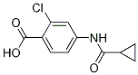 2-Chloro-4-[(cyclopropylcarbonyl)amino]benzoic acid Structure,1249352-65-5Structure