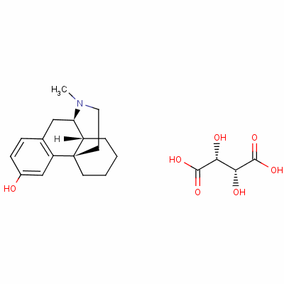 Levorphanol tartrate narcotic analgesic Structure,125-72-4Structure